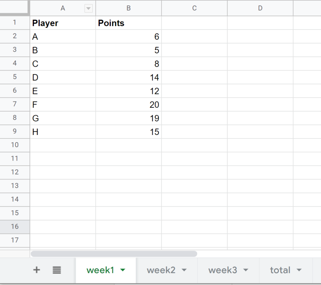 How can I sum values across multiple sheets in Google Sheets? 2
