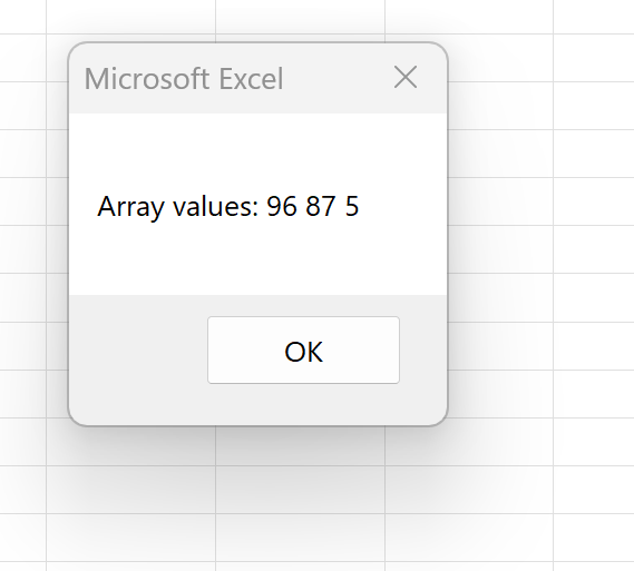 How can I return an array from a function in VBA? 2