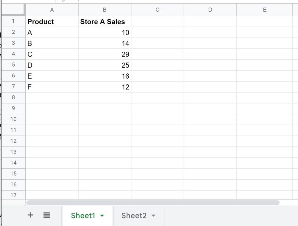 How can I create a chart in Google Sheets using data from multiple sheets? 2