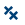 Diagonal "x" 's icon