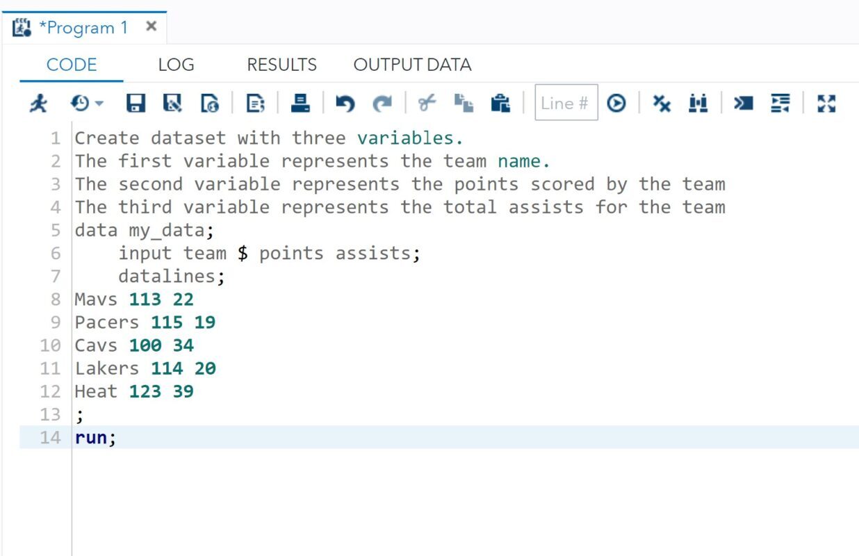 How Can I Create Comments In SAS? Can You Provide Some Examples?