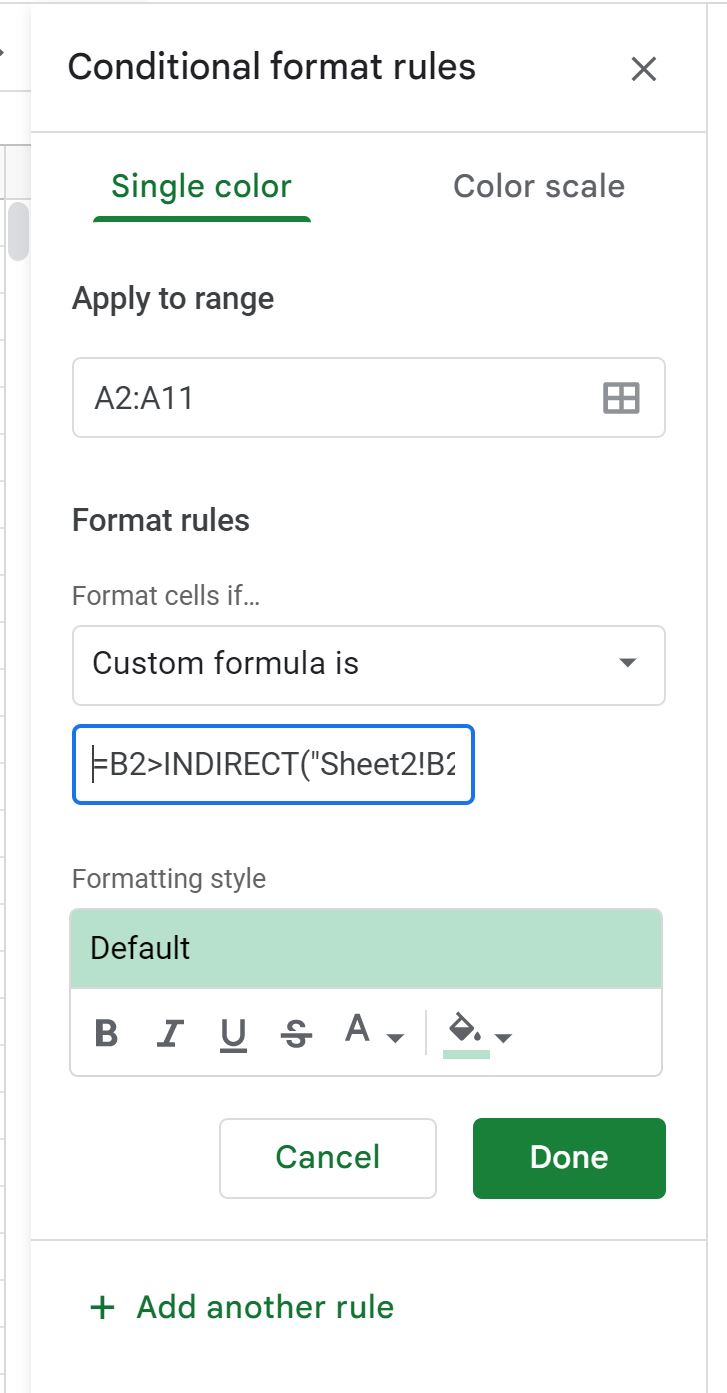 How Can I Apply Conditional Formatting In Google Sheets From Another Sheet?