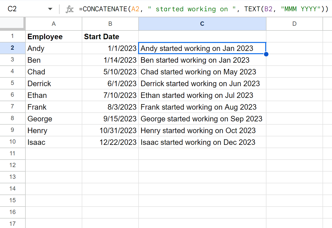 How Can I Concatenate Dates In Google Sheets?