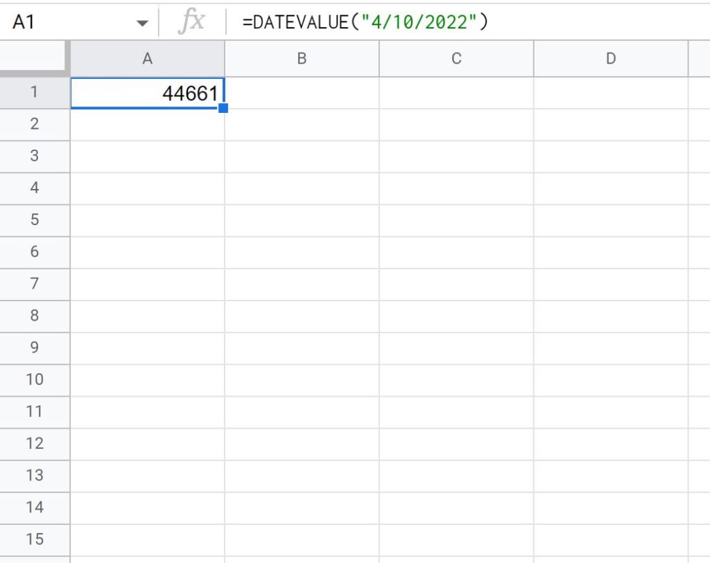 How do I convert a date to a number in Google Sheets? 2