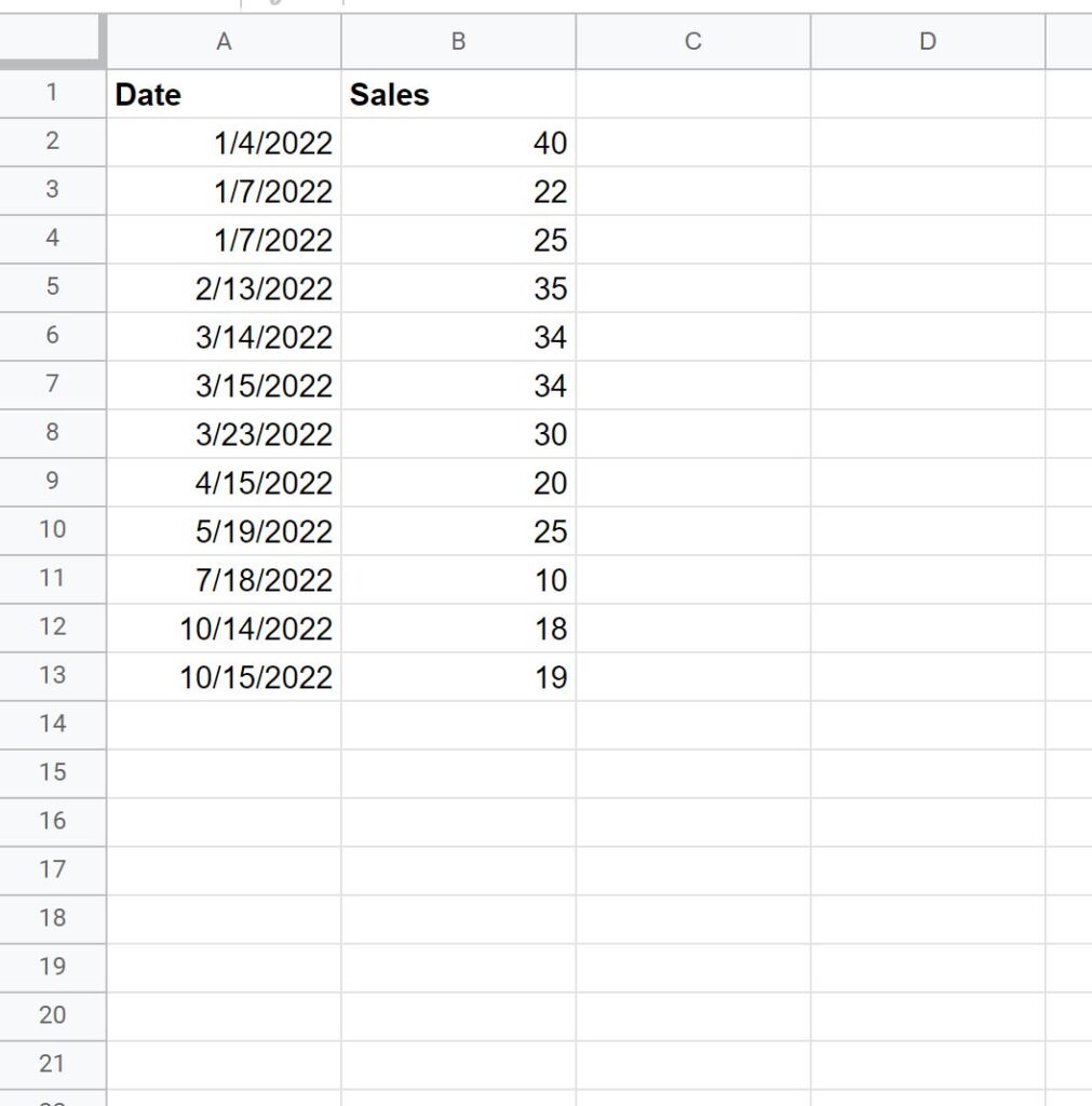 How can I count by month in Google Sheets? 2