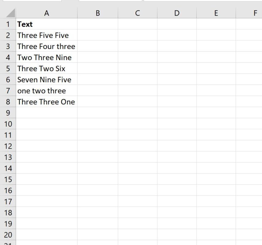 How can I count specific words in Excel? 2