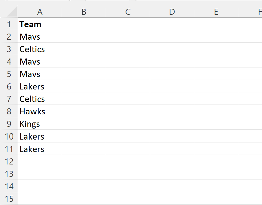 How can I count repeated words in Excel? 2