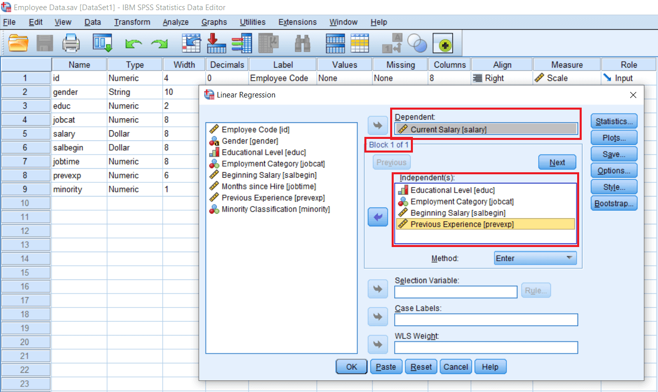 enter-method-of-multiple-regression3 Enter method of Multiple Regression
