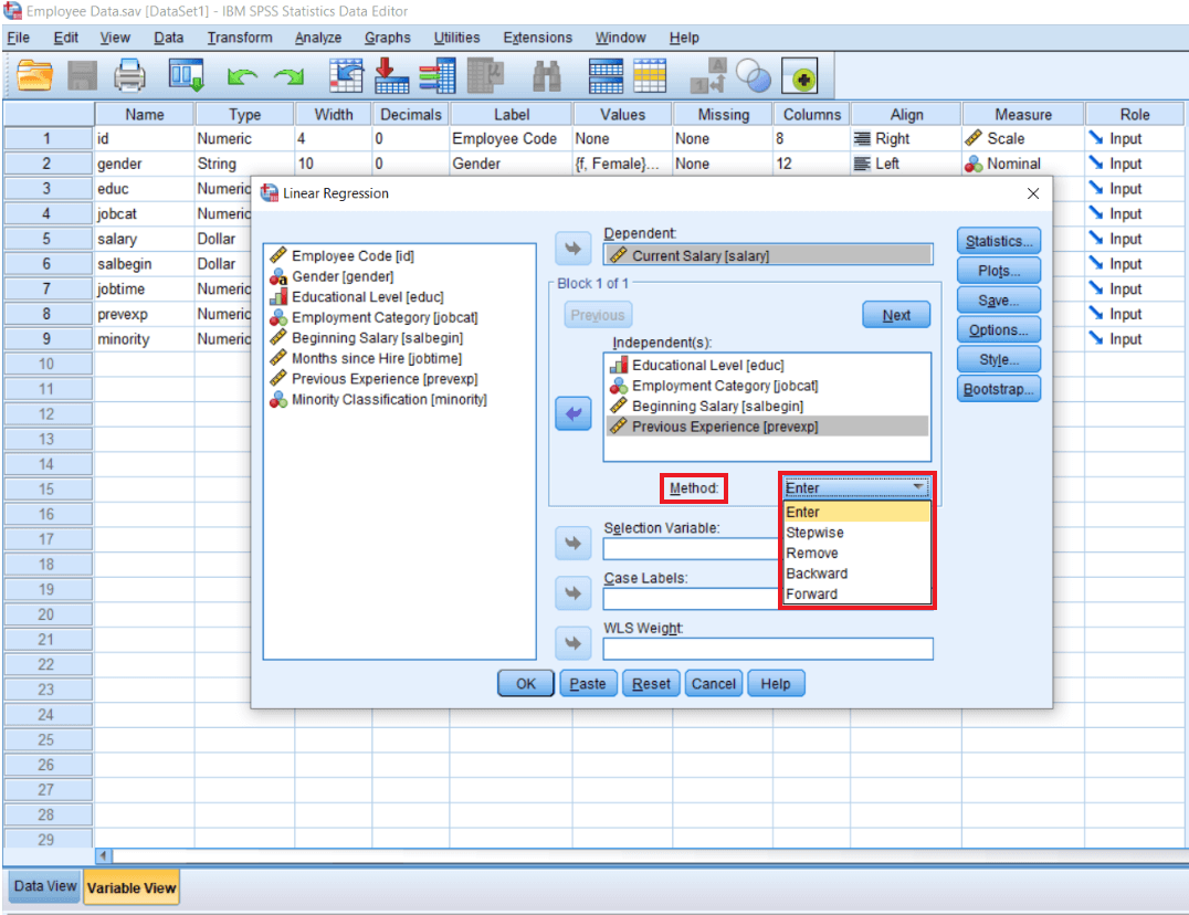enter-method-of-multiple-regression4 Enter method of Multiple Regression