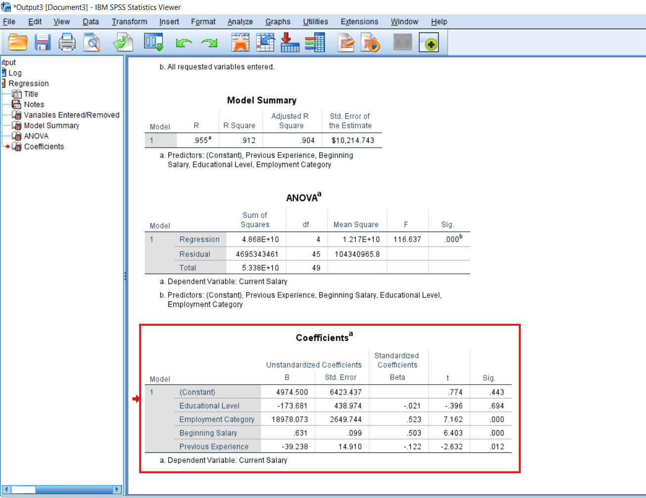 enter-method-of-multiple-regression6 Enter method of Multiple Regression