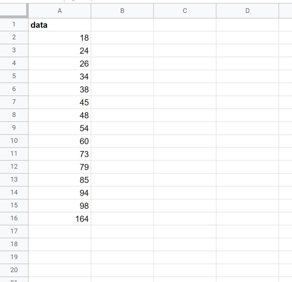 How can I use Google Sheets to calculate the average of a dataset while excluding outliers? 2