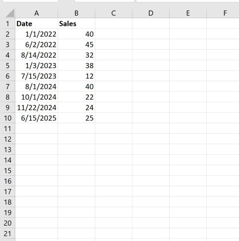 How can I calculate the sum by year in Excel? 2