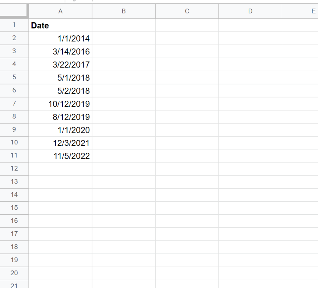 How can I extract the year from a date in Google Sheets? 2