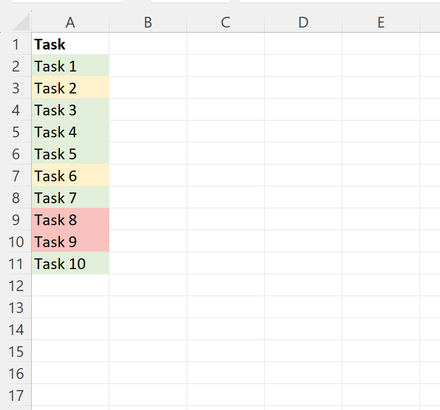 How can I use the IF function in Excel to assign colors to data? 2