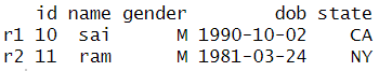r select columns