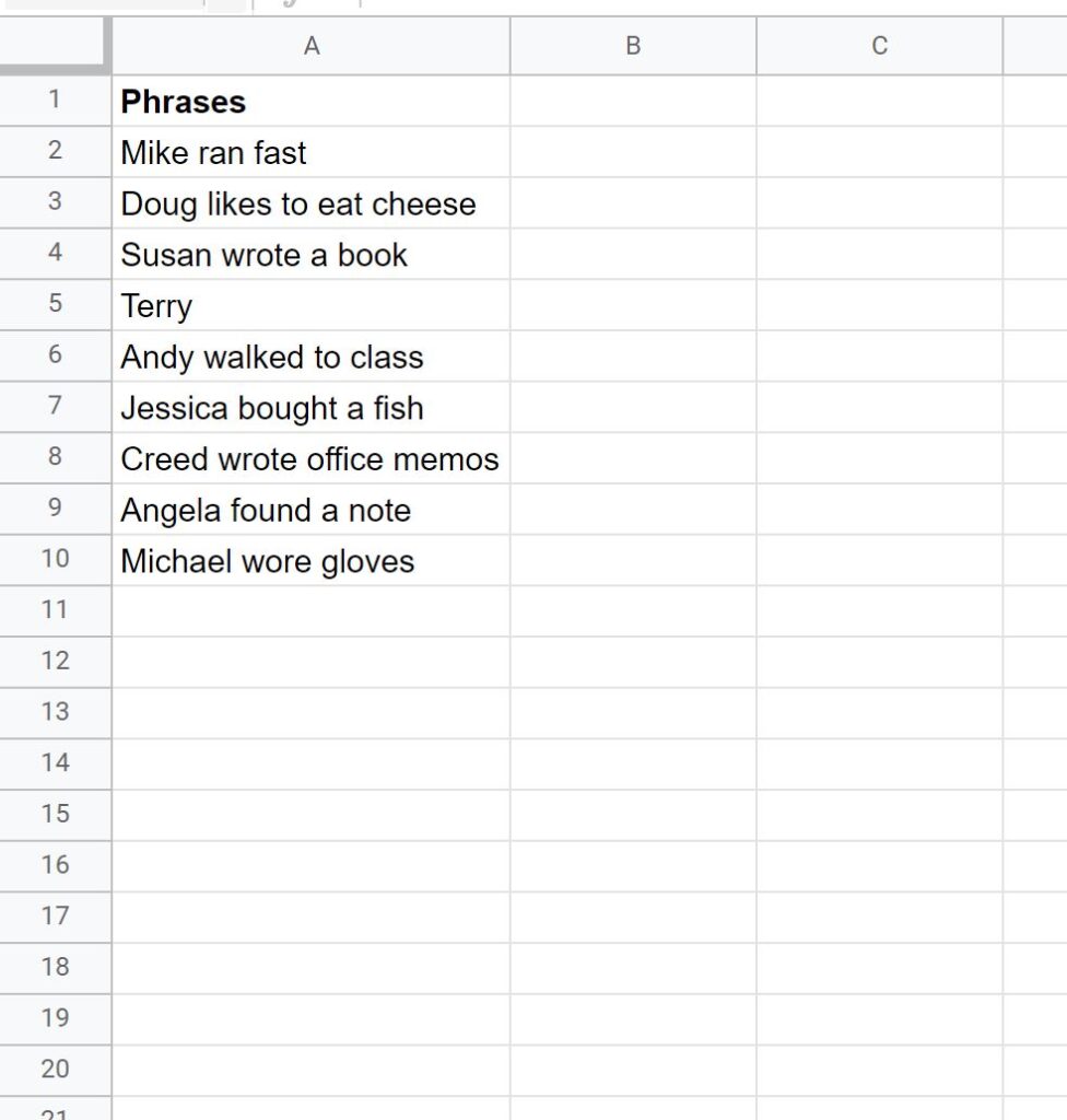 How can I extract the last word from a cell in Google Sheets? 2
