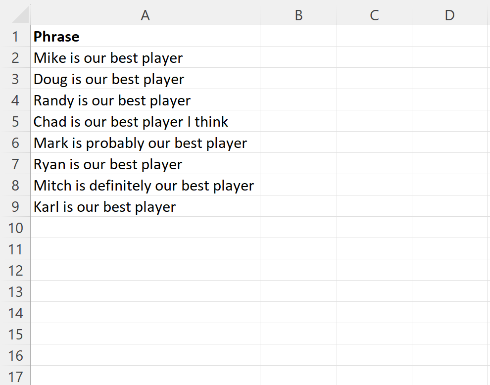 How can I extract the last 3 words from a cell in Excel? 2