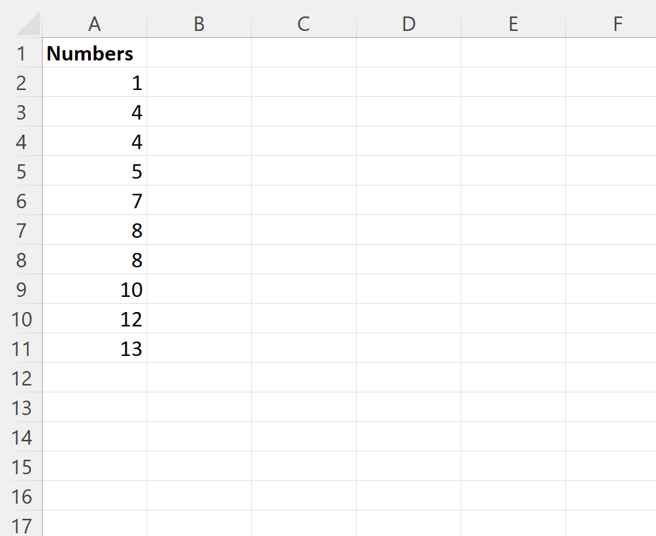 What is the method for finding the most frequent value in Excel? 2