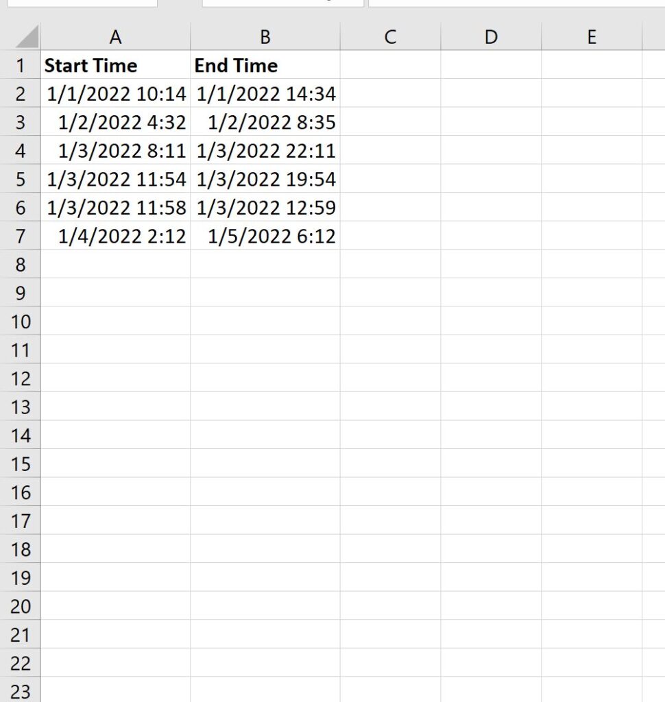 How do I calculate the difference between two times in minutes using Excel? 2