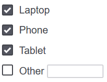 multiple-response-survey-question-user-1 List of checkboxes with first three choices selected