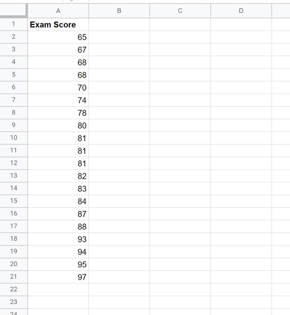 How do I calculate the 90th percentile in Google Sheets? 2