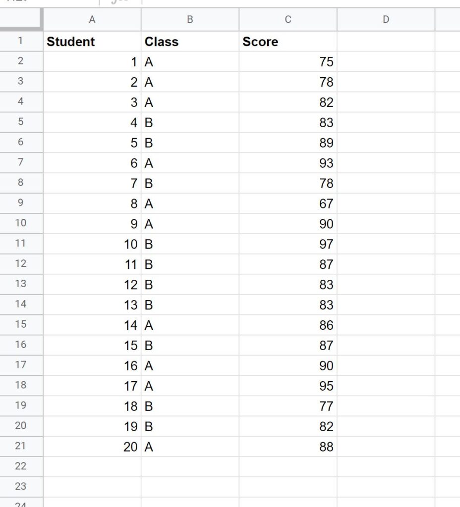 How do I use a percentile IF formula in Google Sheets? 2