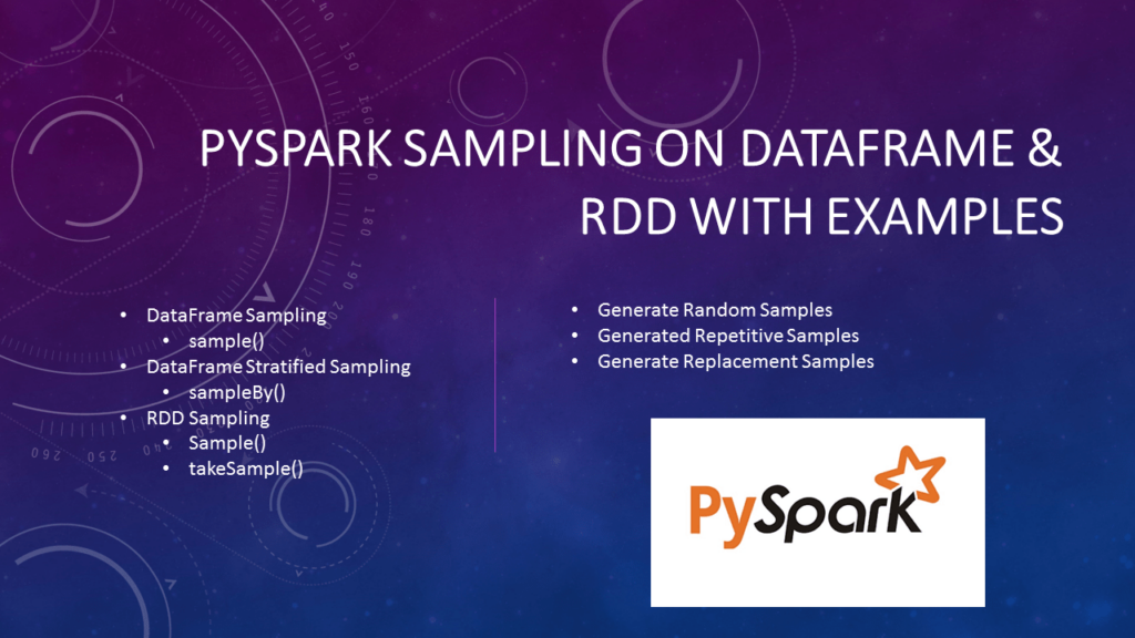 How can I use PySpark to perform a random sample on a dataset? Can you provide an example of this process? 2