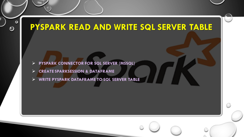 How can I use PySpark to read and write data to a SQL Server table? 2