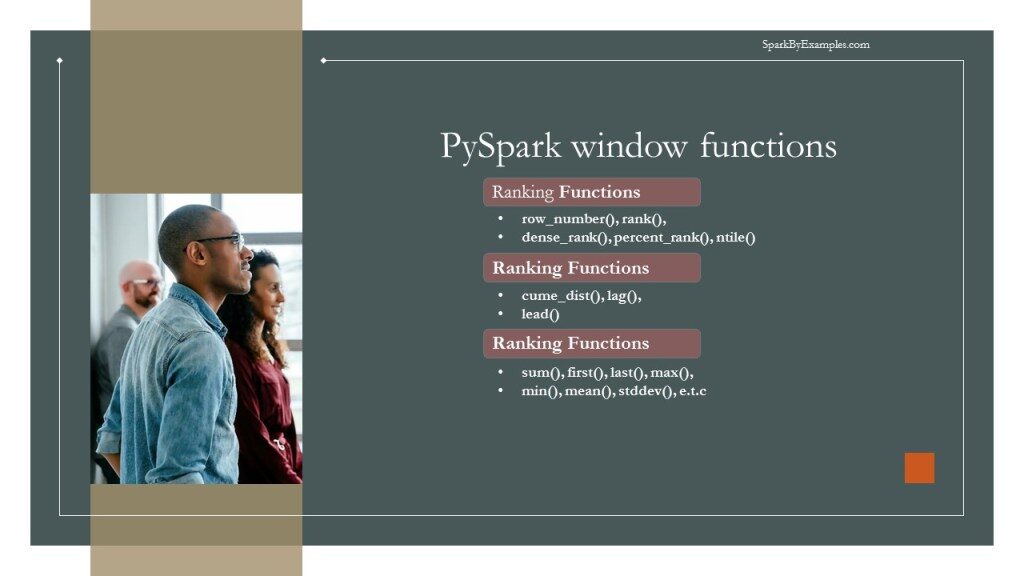 pyspark window functions