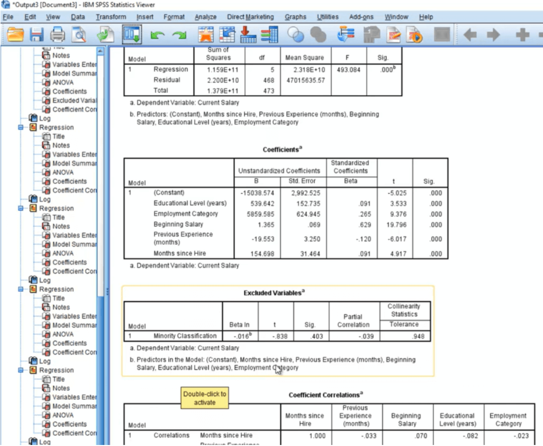 Remove method of Multiple Regression