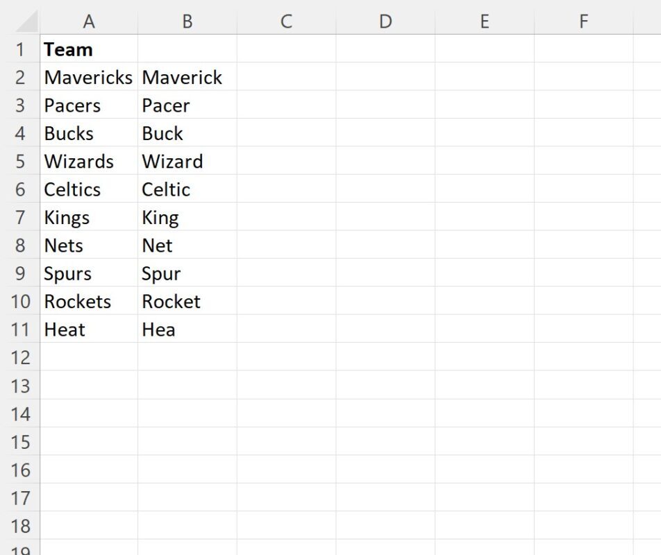 rl2 VBA remove last character from string
