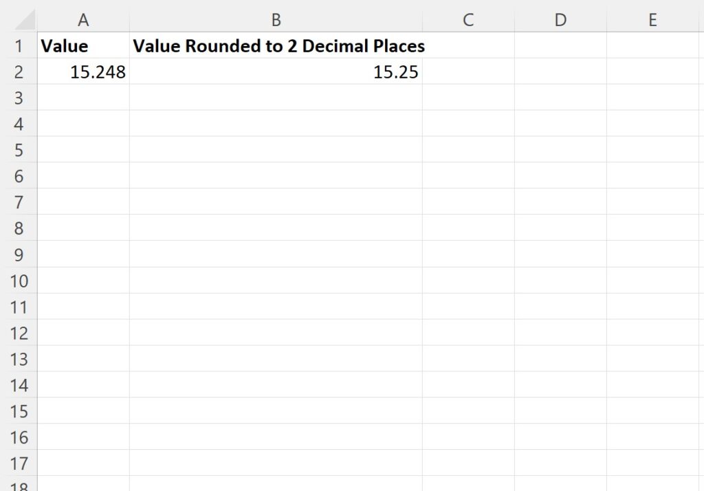How can I round values to 2 decimal places in VBA? 2