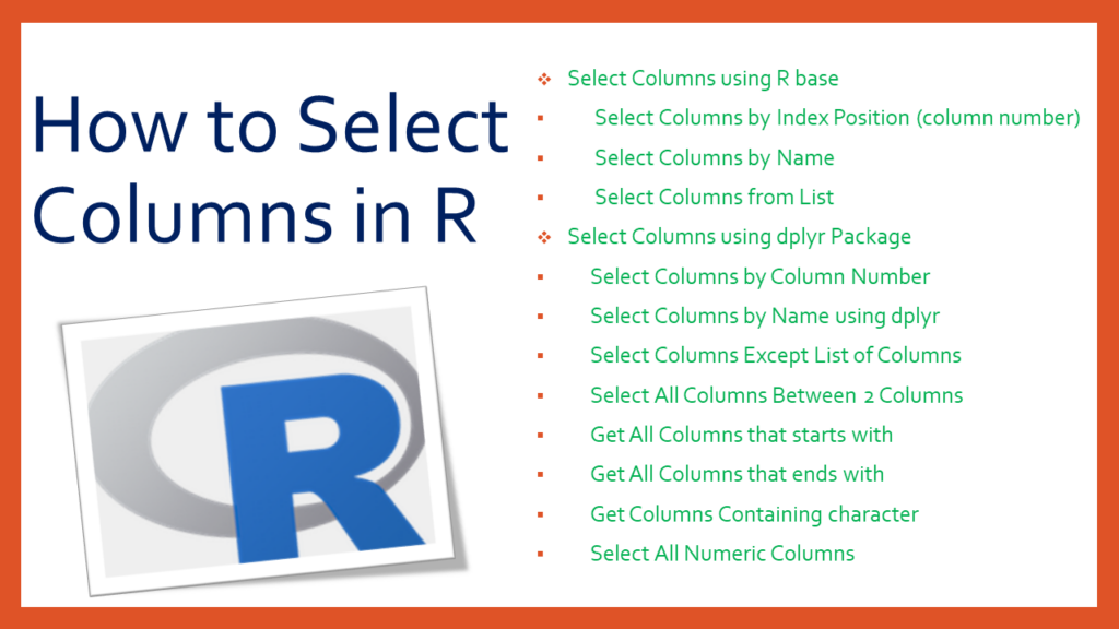 How can I select columns in R? 2