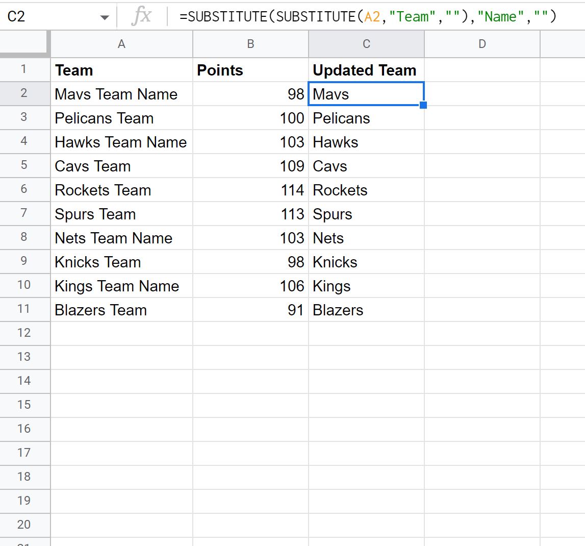 How Do I Remove A Substring In Google Sheets?