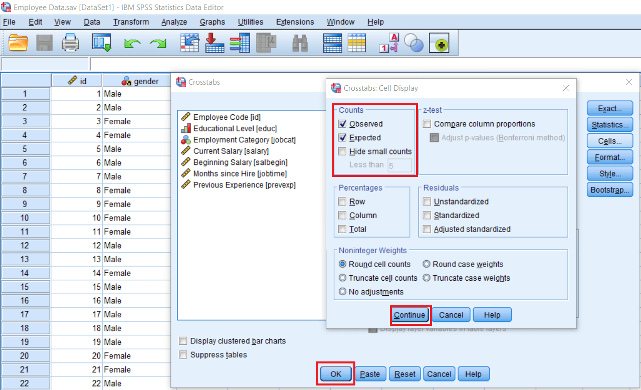 testing-assumptions-of-chi-square-test5 Testing assumptions of Chi-square test in SPSS