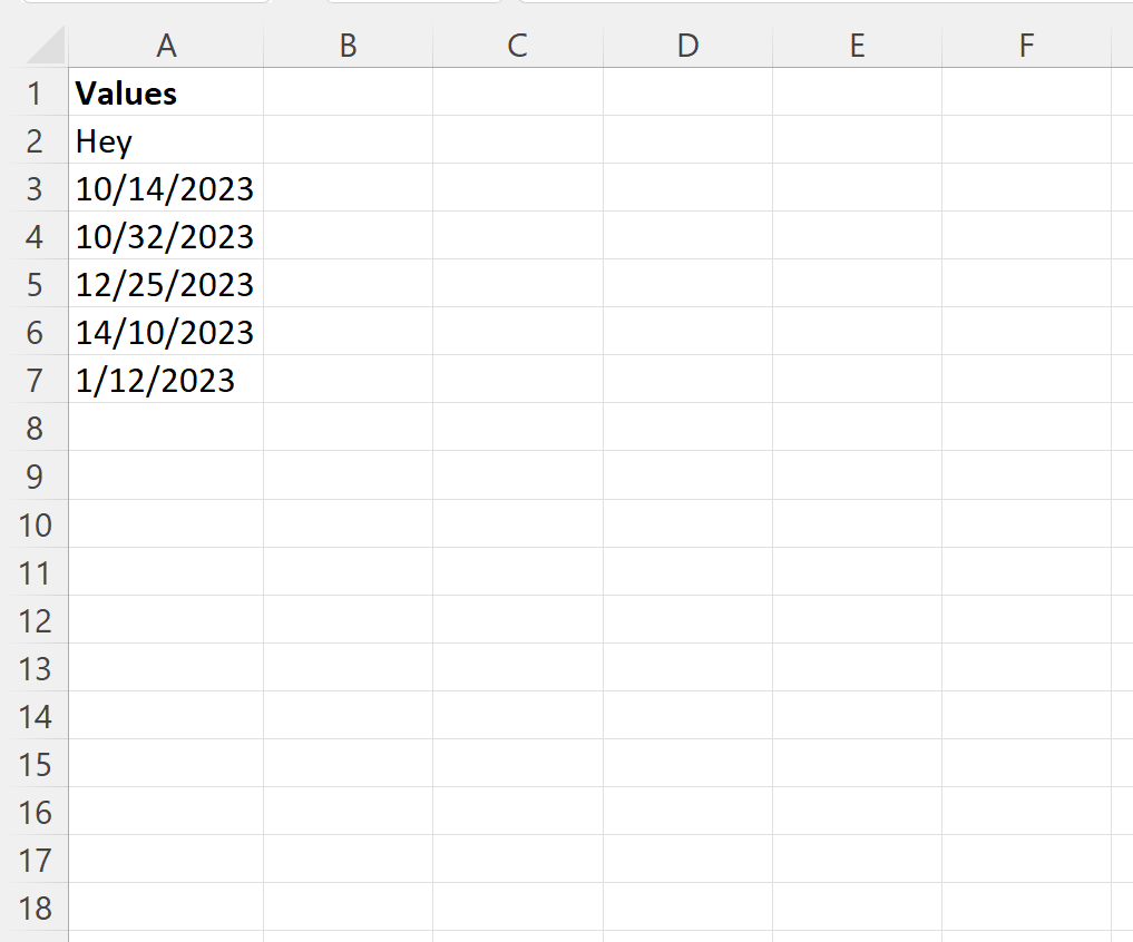How can I check if a cell contains a date in Excel? 2