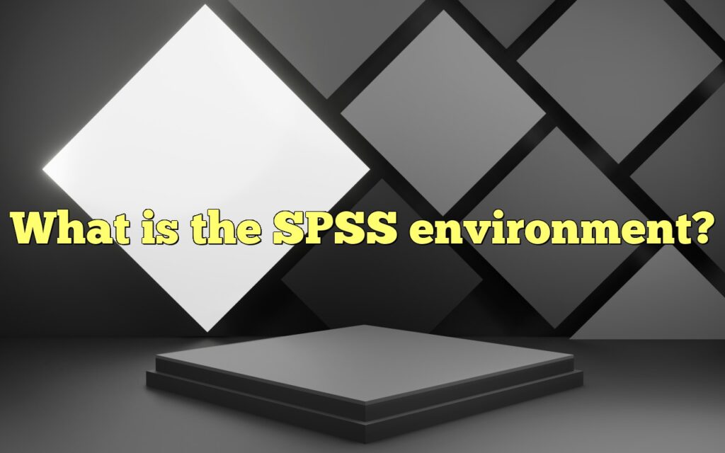 What is the SPSS environment?