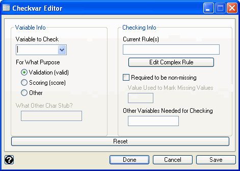 Image checkvar