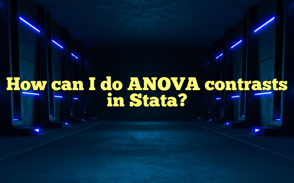 How can I do ANOVA contrasts in Stata?