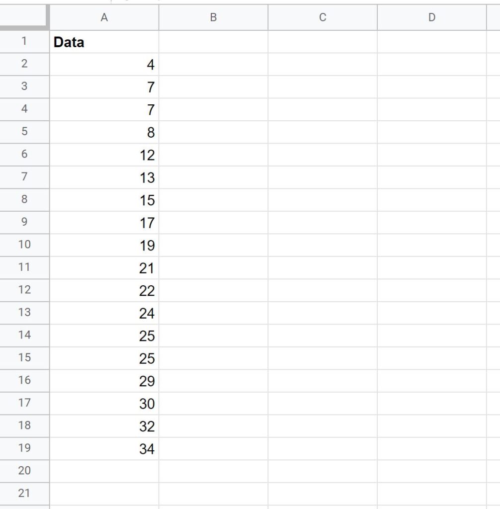 How can I calculate the mean, median, and mode in Google Sheets? 2