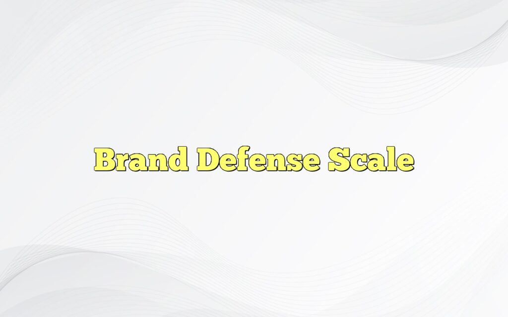 Brand Defense Scale